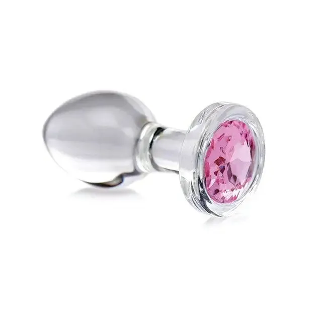 Anal Booty Sparks Booty Sparks Pink Gem Glass Anal Plug
