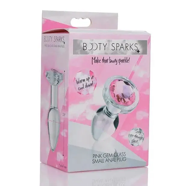 Anal Booty Sparks Booty Sparks Pink Gem Glass Anal Plug