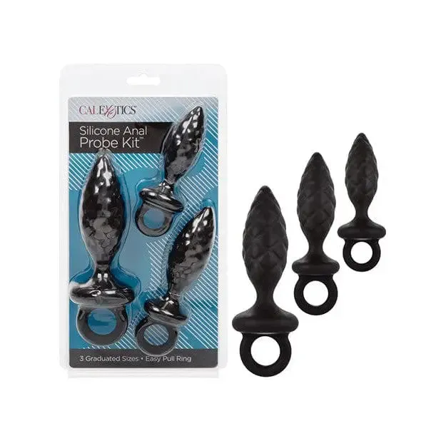 Anal CalExotics Silicone Anal Probe Kit Black