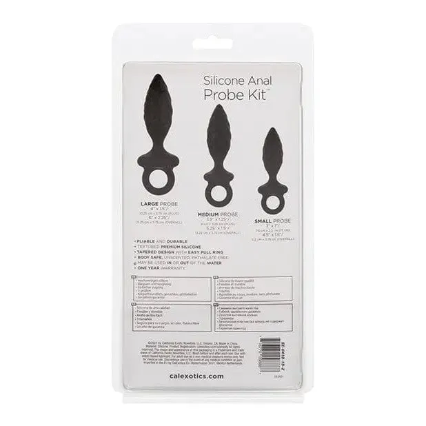 Anal CalExotics Silicone Anal Probe Kit Black