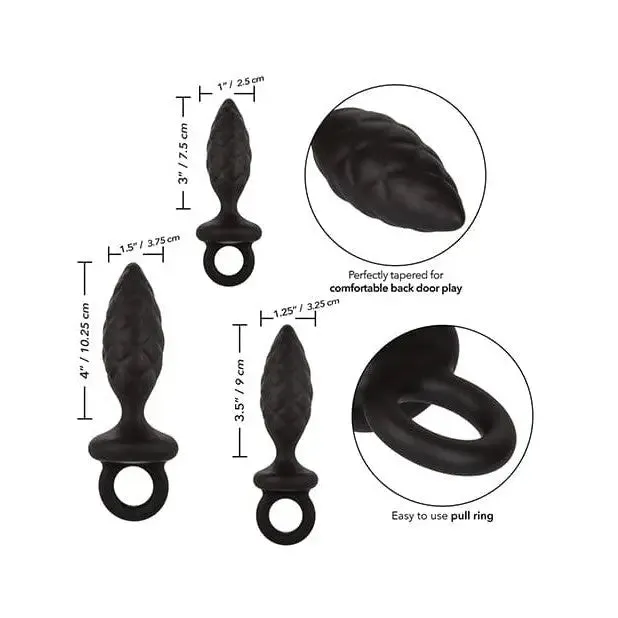 Anal CalExotics Silicone Anal Probe Kit Black