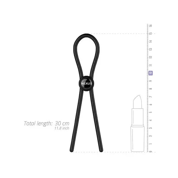 Anal Nexus Forge Adjustable Silicone Lasso Cockring Black Nexus Anal Nexus Forge Adjustable Silicone Lasso Cockring Black Nexus