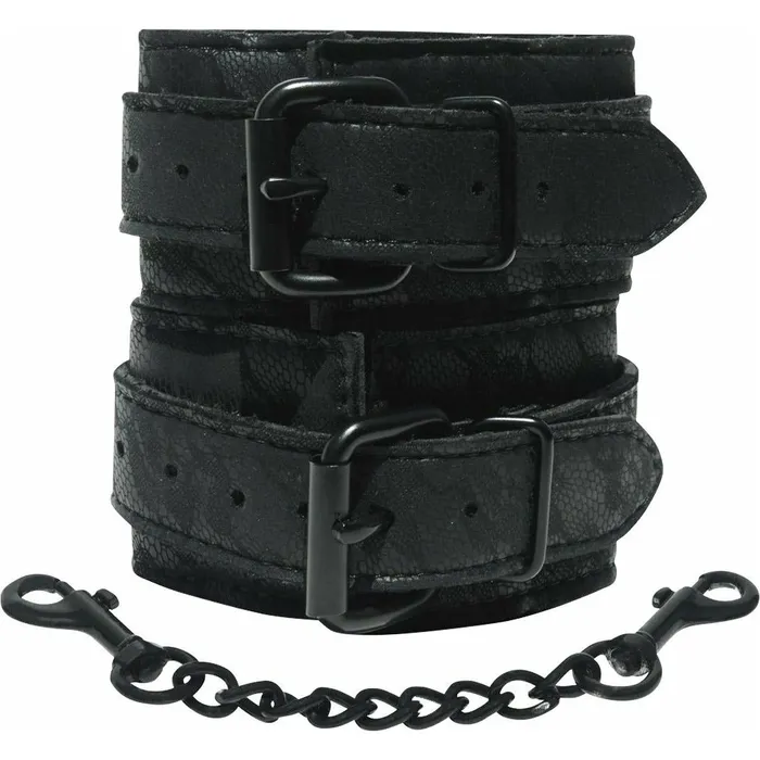 Anal Sportsheets Sincerely Lace Cuffs Black Sportsheets