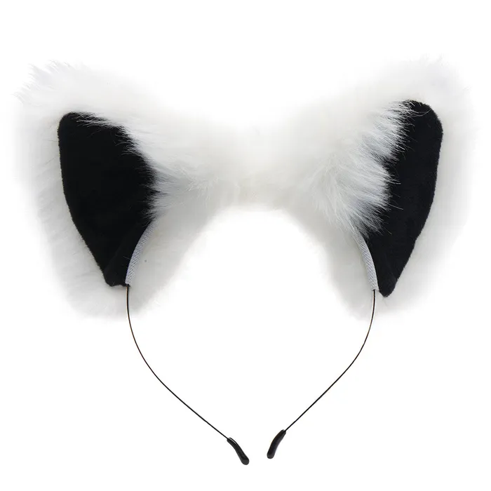 Anal XR Brands Tailz White Fox Tail Anal Plug Ears Set Anal XR Brands Tailz White Fox Tail Anal Plug Ears Set