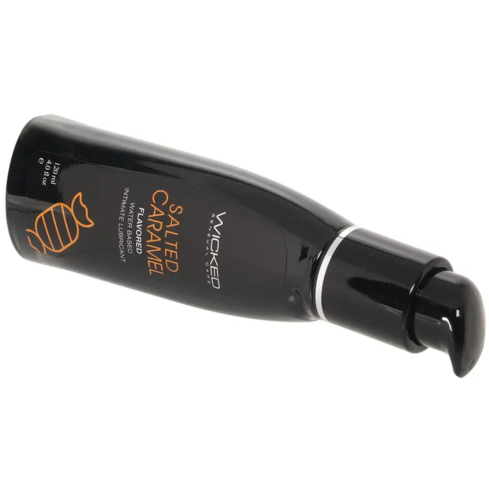 Aqua Flavored Lube 4oz120ml in Salted Caramel Wicked Sensual Care Female Sex Toys