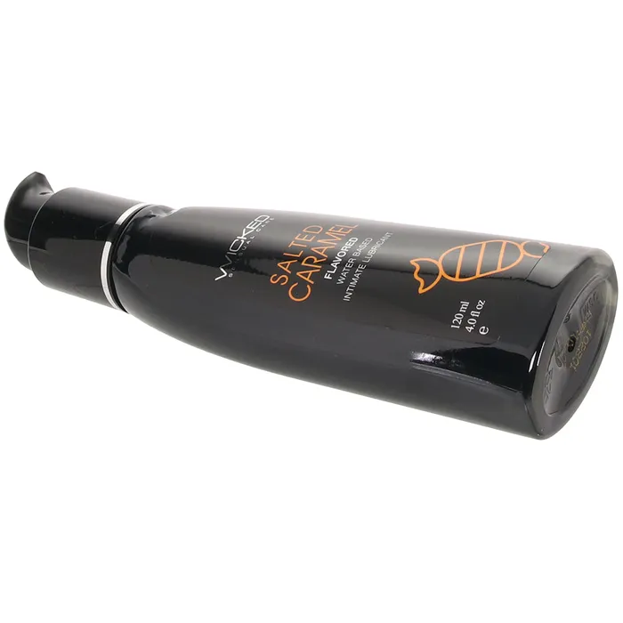 Aqua Flavored Lube 4oz120ml in Salted Caramel Wicked Sensual Care Female Sex Toys