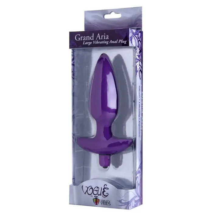 Aria Vibrating Silicone Anal Plug Vogue Male Sex Toys
