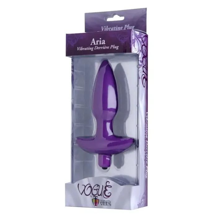 Aria Vibrating Silicone Anal Plug Vogue Male Sex Toys