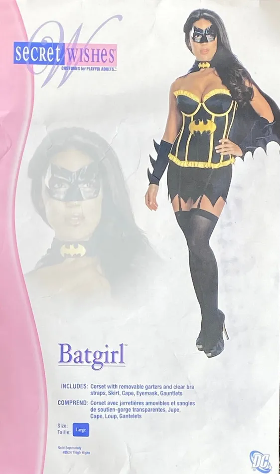 Bat Girl Costume Size Large HonourSkintwocom Male Sex Toys