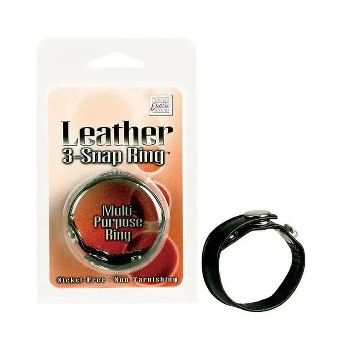 Black Leather Ring CalExotics Restraints