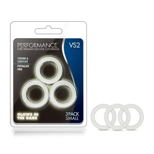 Blush Dildos Blush Performance VS2 Pure Premium Silicone Cockrings 3Pack Small White Blush Dildos Blush Performance VS2 Pure Premium Silicone Cockrings 3Pack Small White
