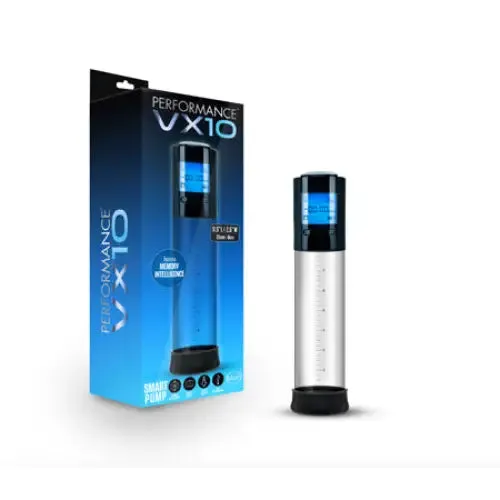 Blush Dildos Blush Performance VX10 Rechargeable Smart Pump Clear