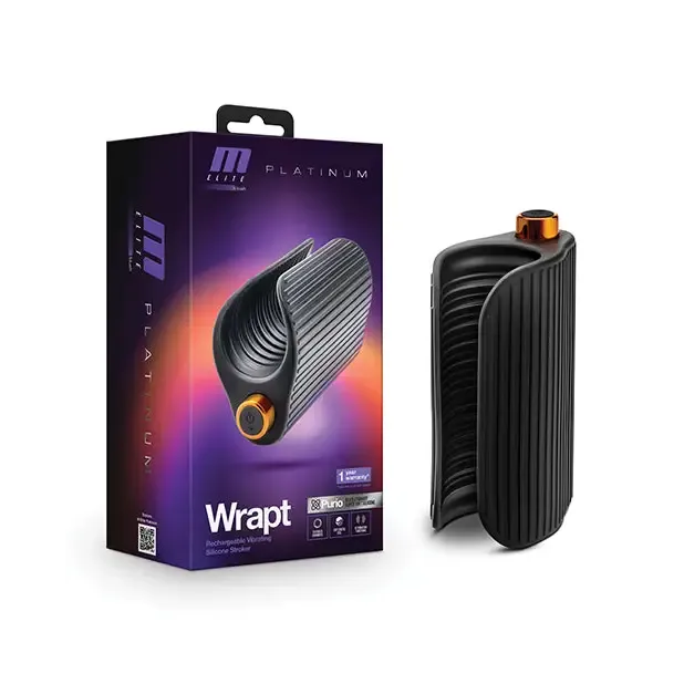 Blush M Elite Platinum Wrapt Black Blush Vibrators