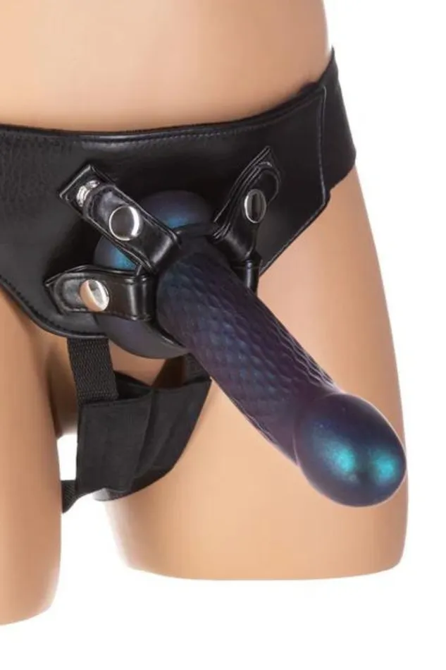 BMS Factory Dildos Fantasy Siren Blue Shimmer Suction Cup Dildo