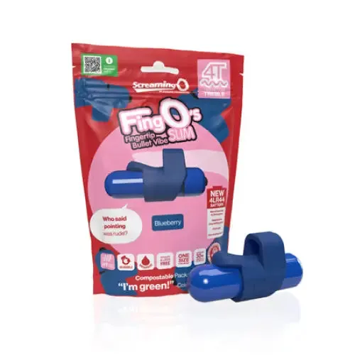 Bushman Products Female Sex Toys Screaming O 4T FingO Slim Blueberry