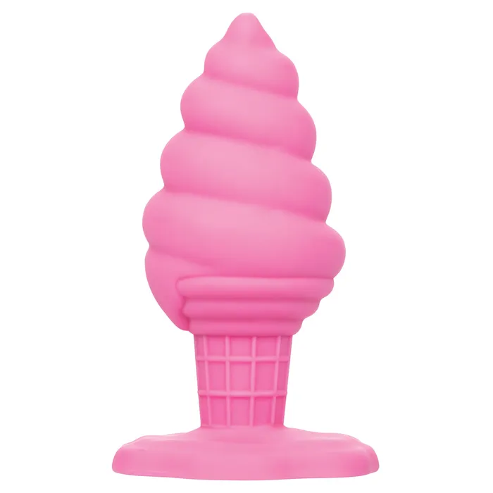 CalExotics Anal CaleXOtics Naughty Bits Yum Bum Ice Cream Cone Silicone Butt Plug Pink