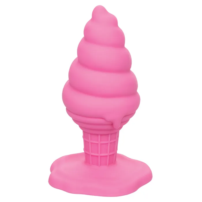 CalExotics Anal CaleXOtics Naughty Bits Yum Bum Ice Cream Cone Silicone Butt Plug Pink