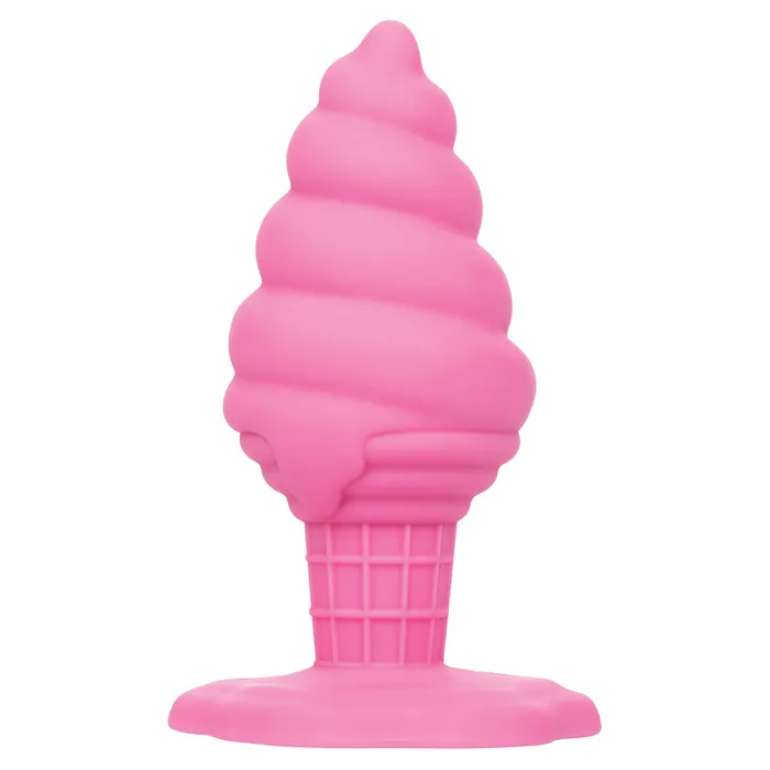 CalExotics Anal CaleXOtics Naughty Bits Yum Bum Ice Cream Cone Silicone Butt Plug Pink