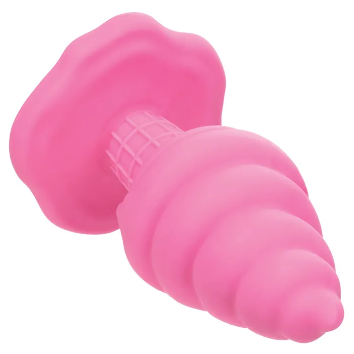 CalExotics Anal CaleXOtics Naughty Bits Yum Bum Ice Cream Cone Silicone Butt Plug Pink