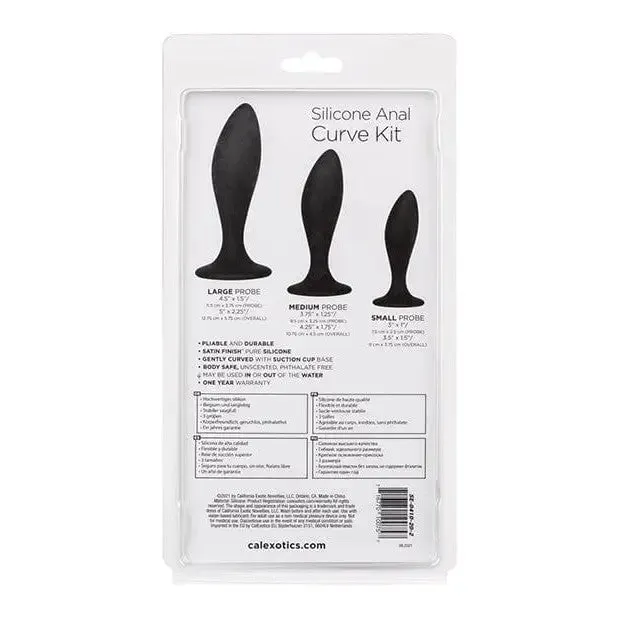 CalExotics Anal Silicone Anal Curve Kit Black CalExotics Anal Silicone Anal Curve Kit Black
