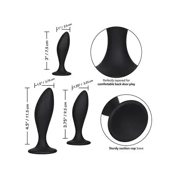 CalExotics Anal Silicone Anal Curve Kit Black CalExotics Anal Silicone Anal Curve Kit Black