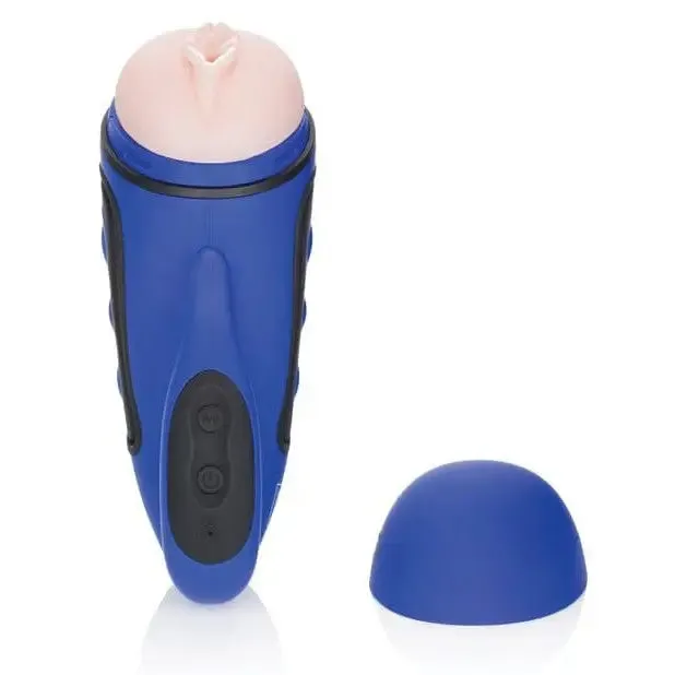 CalExotics Male Sex Toys Apollo Vagina Alpha Stroker 2 Blue