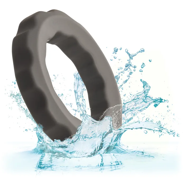 CalExotics Male Sex Toys CalExotics Alpha Ring Liquid Silicone Erect Ring Grey