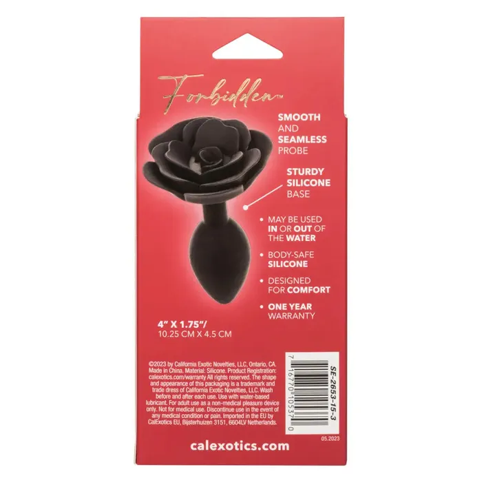 CalExotics Male Sex Toys Forbidden Large Rose Anal Plug