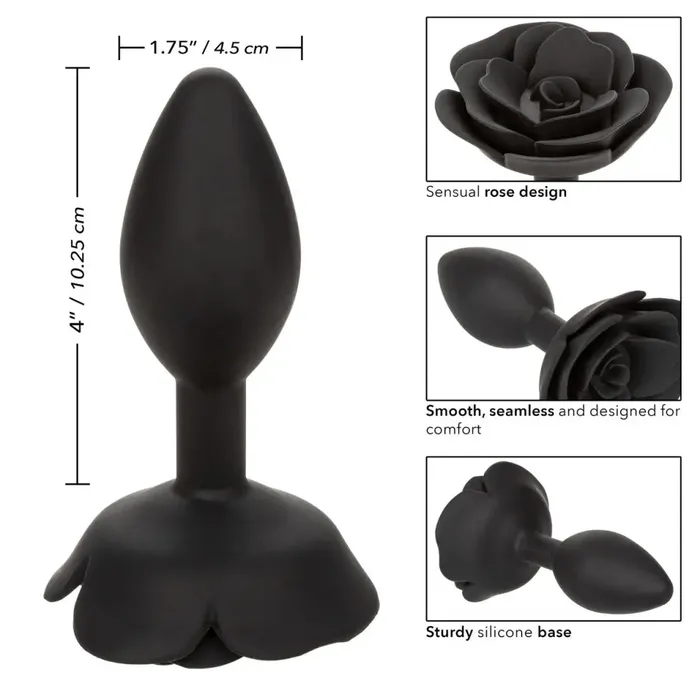 CalExotics Male Sex Toys Forbidden Large Rose Anal Plug