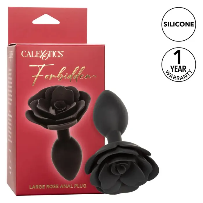 CalExotics Male Sex Toys Forbidden Large Rose Anal Plug
