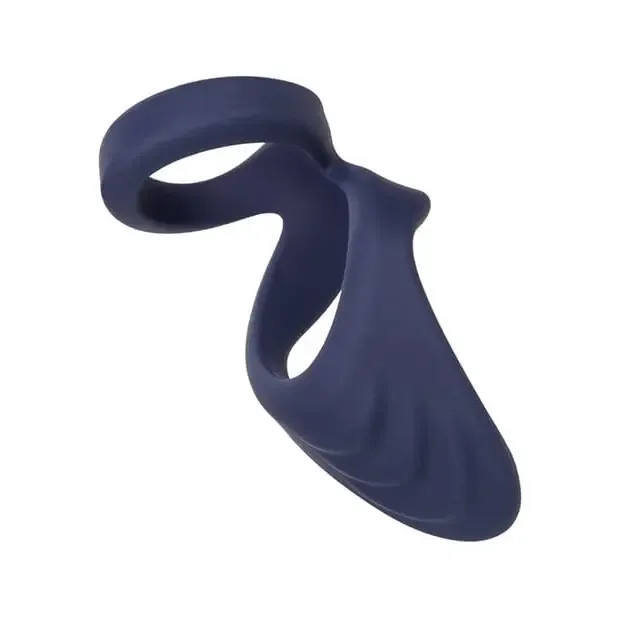 CalExotics Vibrators Viceroy Perineum Dual Ring Blue