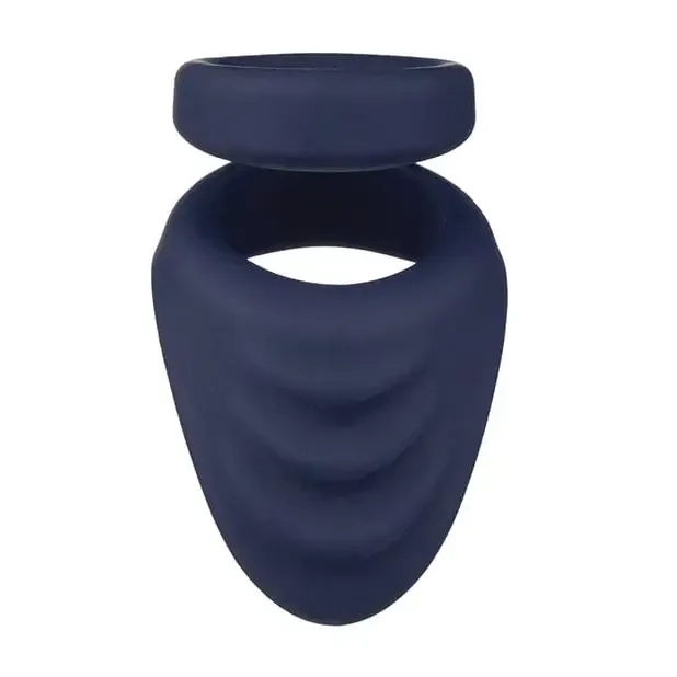 CalExotics Vibrators Viceroy Perineum Dual Ring Blue
