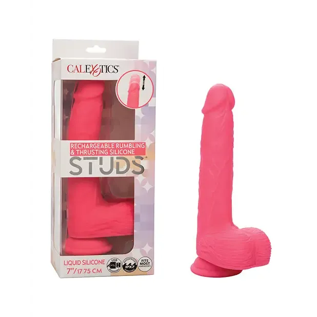 California Exotic Novelties Female Sex Toys Silicone Studs Rechargeable Rumbling Thrusting Vibrator California Exotic Novelties Female Sex Toys Silicone Studs Rechargeable Rumbling Thrusting Vibrator