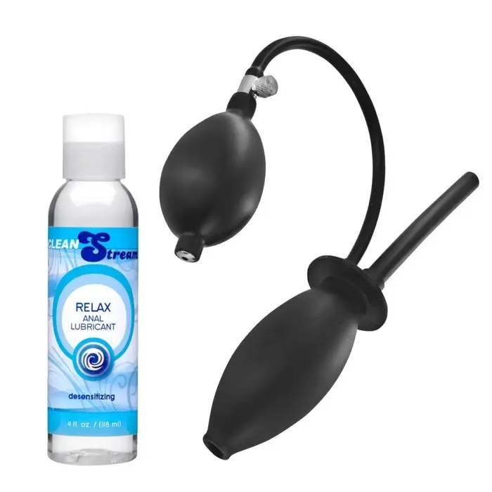 CleanStream Enema Anal Stretching Kit With Plug And Desensitizing Lube Anal