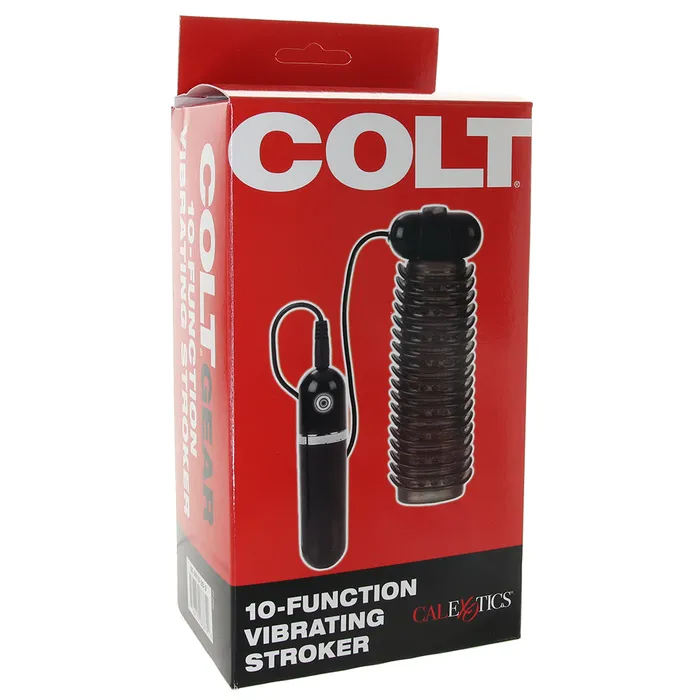 Colt 10 Function Textured Vibrating Stroker in Smoke CalExotics Male Sex Toys Colt 10 Function Textured Vibrating Stroker in Smoke CalExotics Male Sex Toys