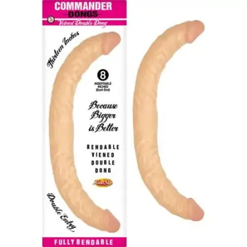 Commander Dongs Veined Double Dong Novelties By Nasswalk Dildos