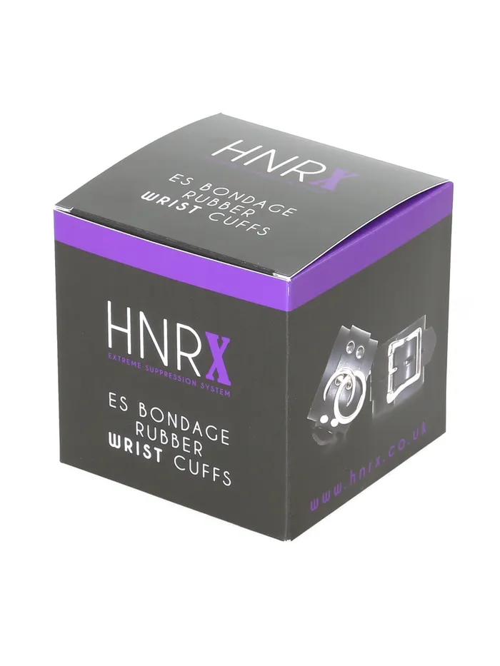 Couples HNRX ES Bondage Rubber Wrist Cuffs HonourSkintwocom