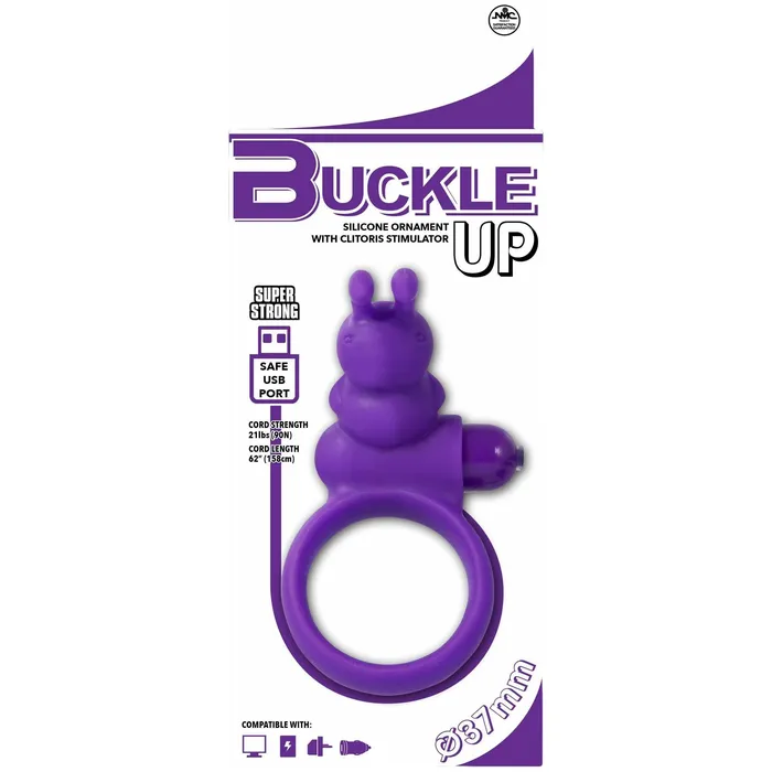 Couples NMC Buckle Up Vibrating Cock Ring Purple NMC