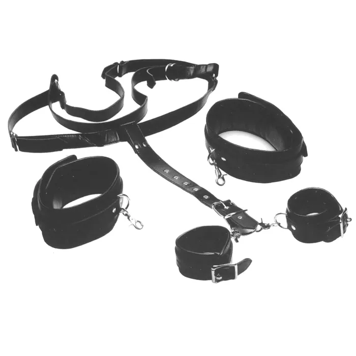Couples XR Brands Strict Thigh Sling with Wrist Cuffs Couples XR Brands Strict Thigh Sling with Wrist Cuffs