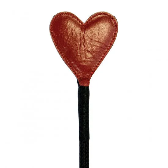 Crimson Heart Tip Leather Crop Ruff Doggie Styles Anal