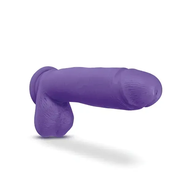 Dildos Blush Au Naturel Bold Huge 10 in Posable Dual Density Dildo with Balls Suction Cup Pink Blush