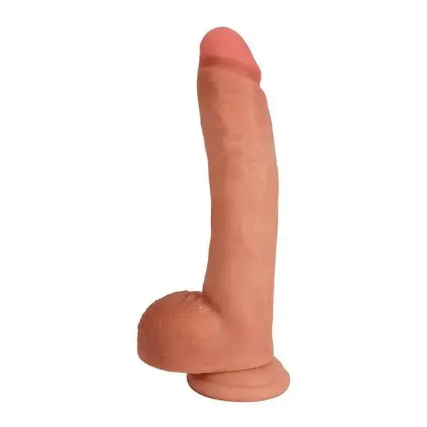 Dildos Curve Novelties 10 Bareskin Dong with Balls Curve Toys Dildos Curve Novelties 10 Bareskin Dong with Balls Curve Toys