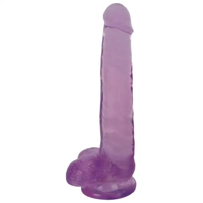 Dildos Curve Toys Inch Slim Stick With Balls Grape Ice Dildo