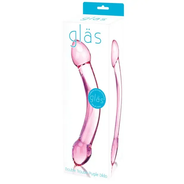 Dildos glas Glas 10 in Double Trouble Glass Dildo