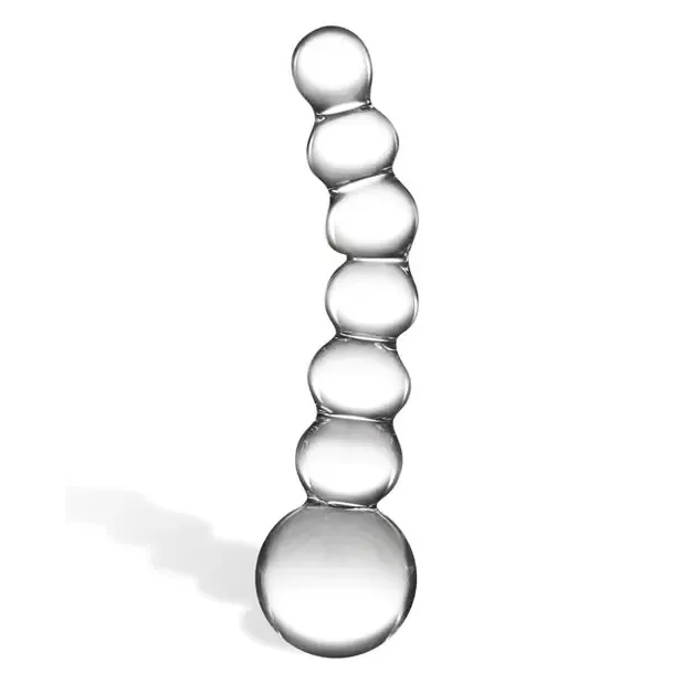 Dildos glas Glas 5 Curved Glass Beaded Dildo Dildos glas Glas 5 Curved Glass Beaded Dildo