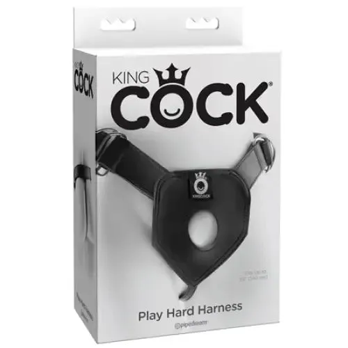 Dildos King Cock Pipedream King Cock Adjustable Play Hard Harness Black
