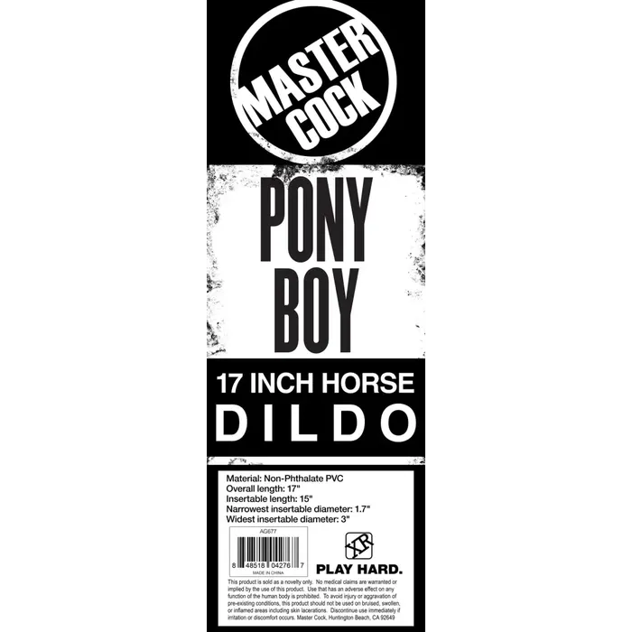 Dildos Master Cock Pony Boy 17 Inch Horse Dildo