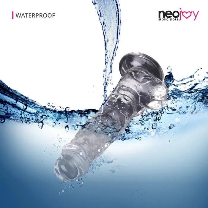 Dildos Neojoy Neojoy Soft Jelly Crystal Dildo TPE With Suction Cup Transparent 23cm 91 inch