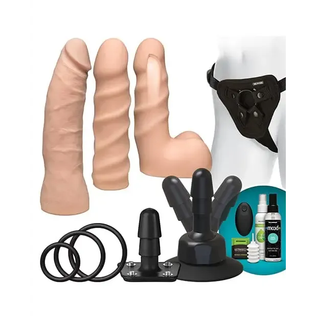 Dildos Vaculock Dual Density Starter Set Wwireless Remote Doc Johnson