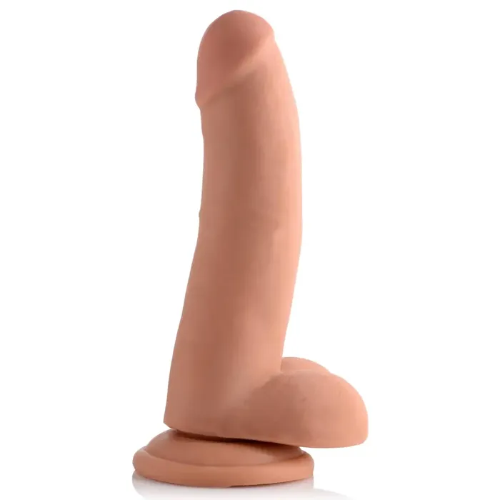 Dildos XR Brands 8 Inch Ultra Real Dual Layer Suction Cup
